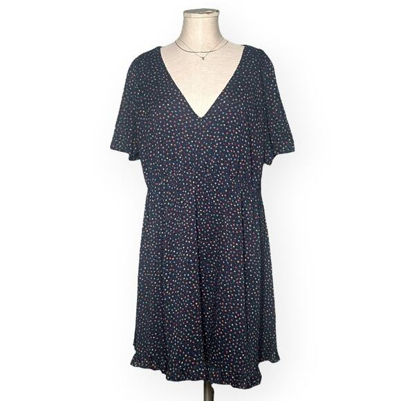 MADEWELL Sugar Dot Dress Flutter Sleeve Ruffle Hem Sundress Coquette Whimsical - Picture 4 of 13